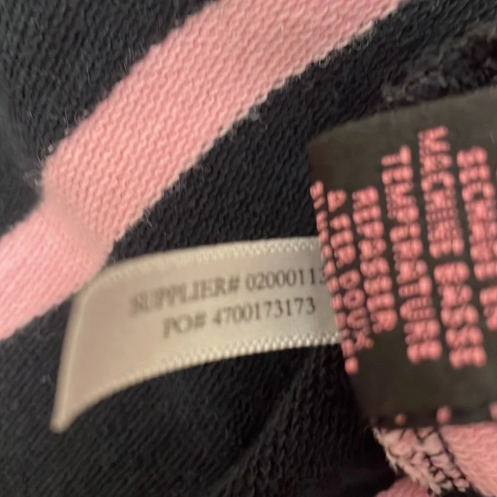 Lauren Ralph Lauren Black Label Zip Up Jacket Black /Pink Hooded size 2 XL - Picture 9 of 12